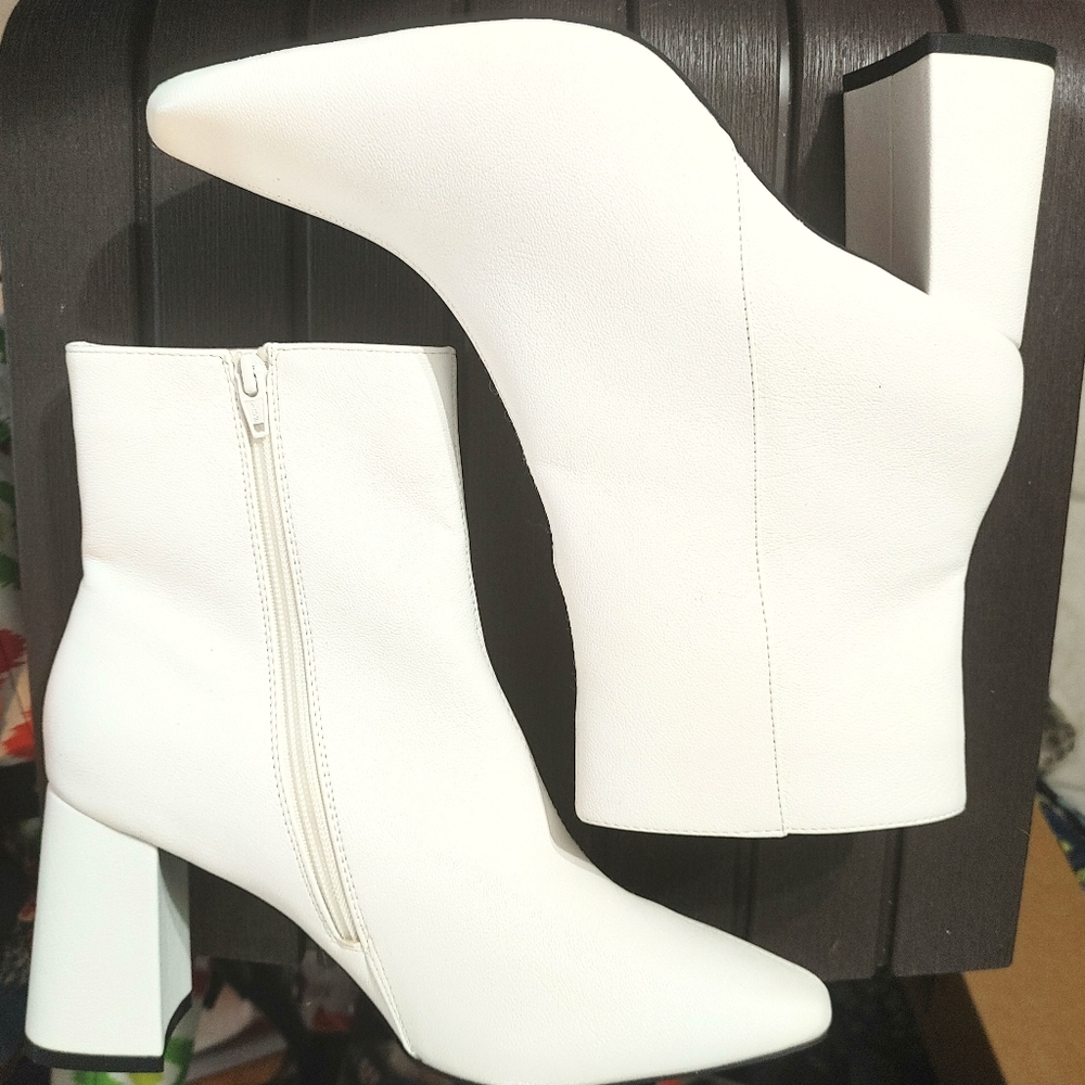 White Heeled Boots